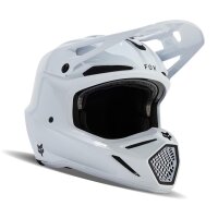 FOX V3 RS Helm weiß Solid Carbon S