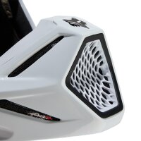 FOX V3 RS Helm weiß Solid Carbon S