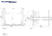 B-WARE 2 Säulen Hebebühne Weber Expert Serie SJC-10XL