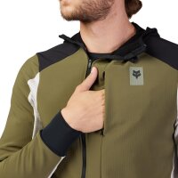 FOX Defend Thermal Hoodie grün/weiß/schwarz