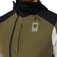 FOX Defend Thermal Hoodie grün/weiß/schwarz