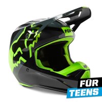 FOX V1 XPOZR Helm Teens gelb/schwarz