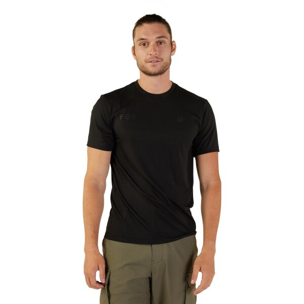 FOX Wordmark Funktions T-Shirt schwarz