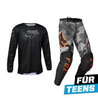 FOX 180 BNKR & Blackout Combo Teens schwarz/camouflage
