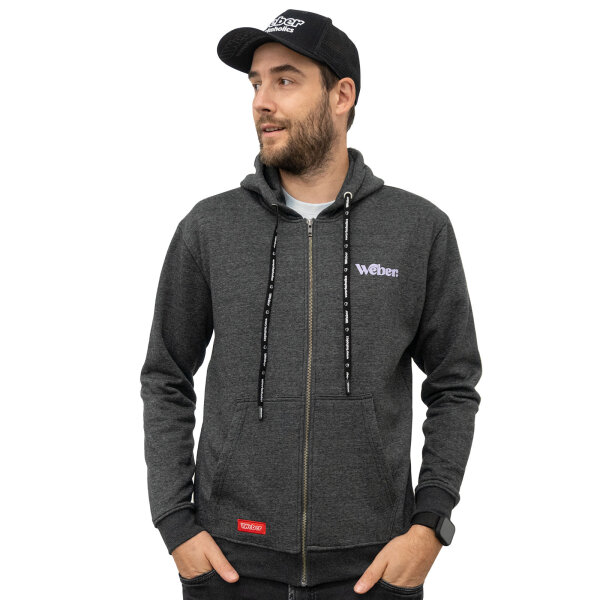 Weber #Werkeholics Zipper grau/lila M