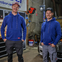 Weber x Grimm Motorsport Driftmode Hoodie blau XXL