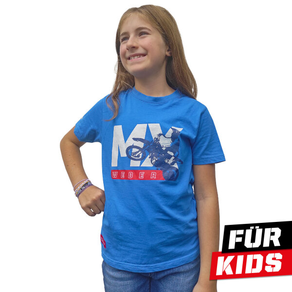 Weber MX T-Shirt blau Kids