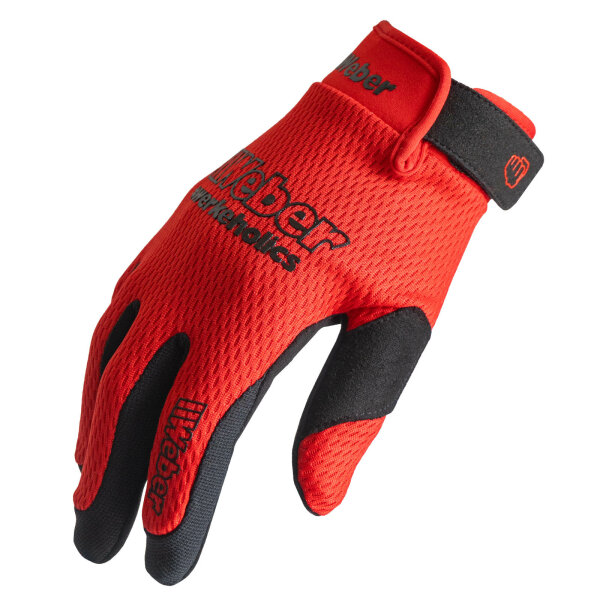 Weber #Werkeholics Ultra Lite Handschuhe rot/schwarz