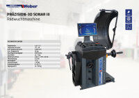 PKW Radwuchtmaschine Weber Expert Serie Präzision-3D...