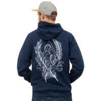 Tim Koch TK66 Hoodie blau/weiß L
