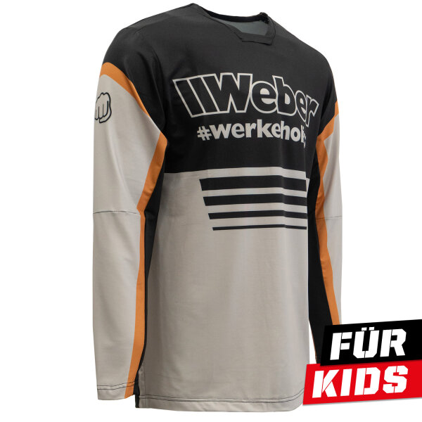 Weber #Werkeholics Sand Edition Jersey beige/schwarz Kids 158/164