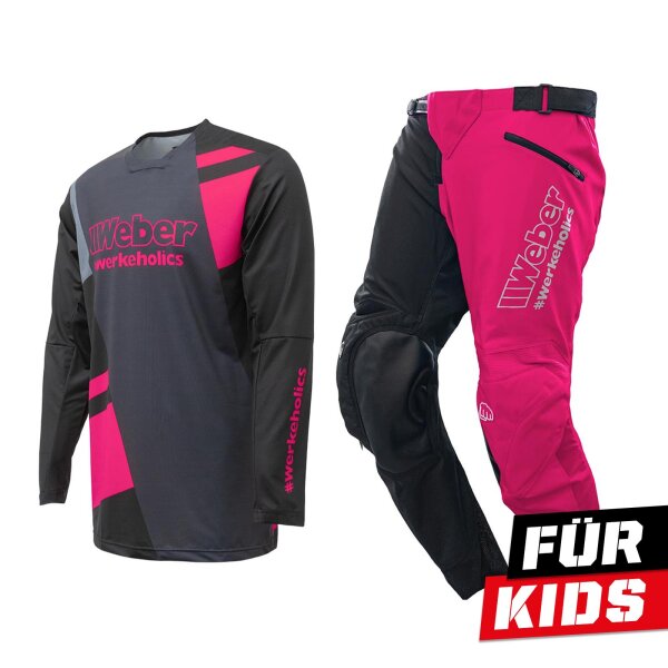 Weber #Werkeholics Performance Combo Kids schwarz/pink