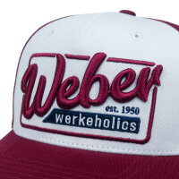 Weber #Werkeholics Mesh Baseball Cap rot/weiß