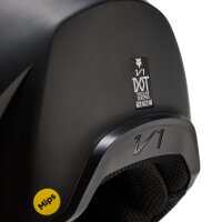 FOX V1 Solid Helm schwarz matt L