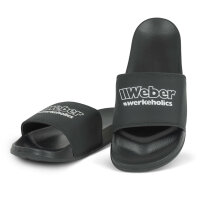 Weber #Werkeholics Badelatschen schwarz 46