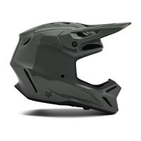 FOX V3 RS Solid Carbon Helm grau