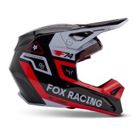 FOX V1 Race Spec Helm Teens schwarz/rot M