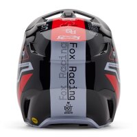 FOX V1 Race Spec Helm Teens schwarz/rot M