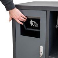 Professioneller Werkzeugschrank Serie 610 mit Abfallbehälter und Papierhalter