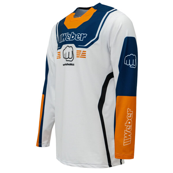 Weber #Werkeholics Impact Jersey weiß/blau/orange