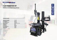 PKW Reifenmontiermaschine 1228 Monster HP und Radwuchtmaschine Präzision-3D Sonar III