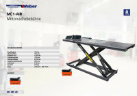 B-WARE Motorradhebebühne Weber Expert Serie MC1-Air