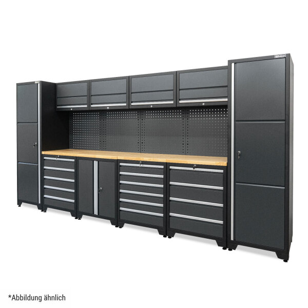 B-WARE Professionelles Werkstatt Schranksystem Serie 610 16-teilig grau