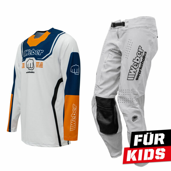 Weber #Werkeholics Impact Combo weiß/blau/orange Kids 158/164