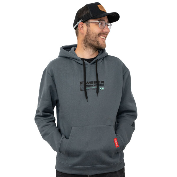 Weber Worldwide Hoodie grau