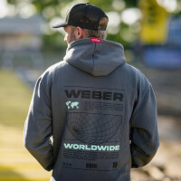 Weber Worldwide Hoodie grau