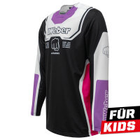Weber #Werkeholics Impact Jersey schwarz/pink/lila Kids