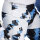 FOX 180 DIGI Image Hose weiß/blau