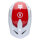 FOX V1 FLOW Helm weiß/rot
