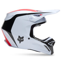 FOX V1 FLOW Helm weiß/rot M