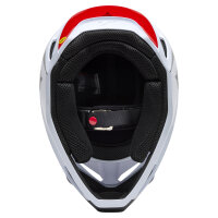 FOX V1 FLOW Helm weiß/rot M