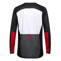 FOX 180 FLOW Jersey weiß/rot/schwarz L