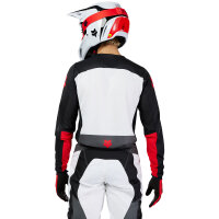 FOX 180 FLOW Jersey weiß/rot/schwarz L