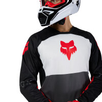 FOX 180 FLOW Jersey weiß/rot/schwarz L