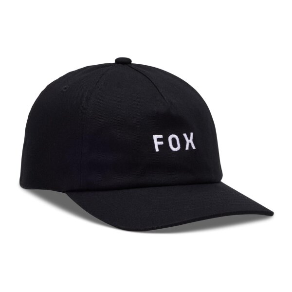 FOX Wordmark verstellbare Kappe schwarz
