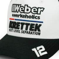 Weber #Werkeholics x Max Nagl Mesh Baseball Cap schwarz/weiß