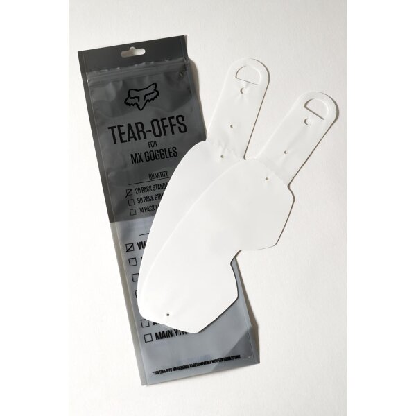FOX Airspace/Main laminierte Abreissfolien 20er Pack
