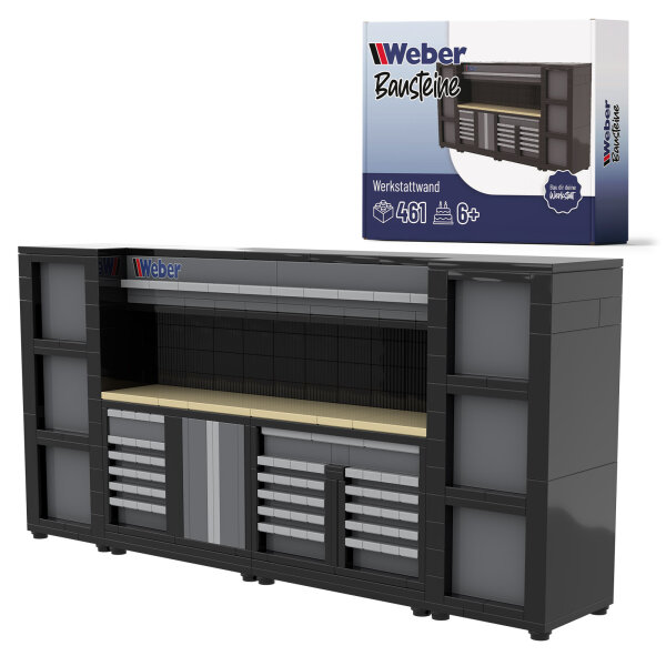 Weber Bausteine Werkstattwand