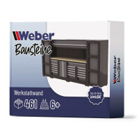 Weber Bausteine Werkstattwand