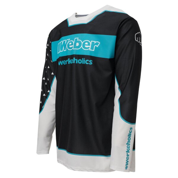 Weber #Werkeholics Paul Krenz Edition Jersey schwarz/weiß/türkis L