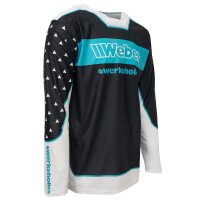 Weber #Werkeholics Paul Krenz Edition Jersey schwarz/weiß/türkis L