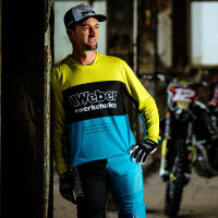 Weber #Werkeholics Industry Jersey türkis/schwarz/gelb XXL