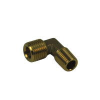 Winkelverschraubung am Rückschlagventil zu...