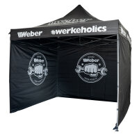 Weber #Werkeholics Easy-Up Zelt 3 x 3 m 75 Jahre Special...