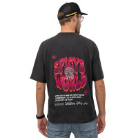 Weber Max Spies T-Shirt grau/lila/orange XXL