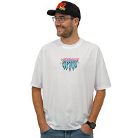 Weber Max Spies T-Shirt weiß/blau/rosa XL